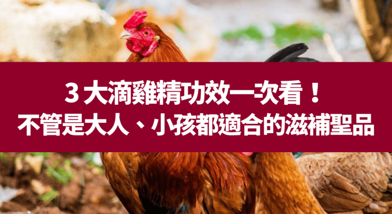 3 大滴雞精功效一次看！不管是大人、小孩都適合的滋補聖品