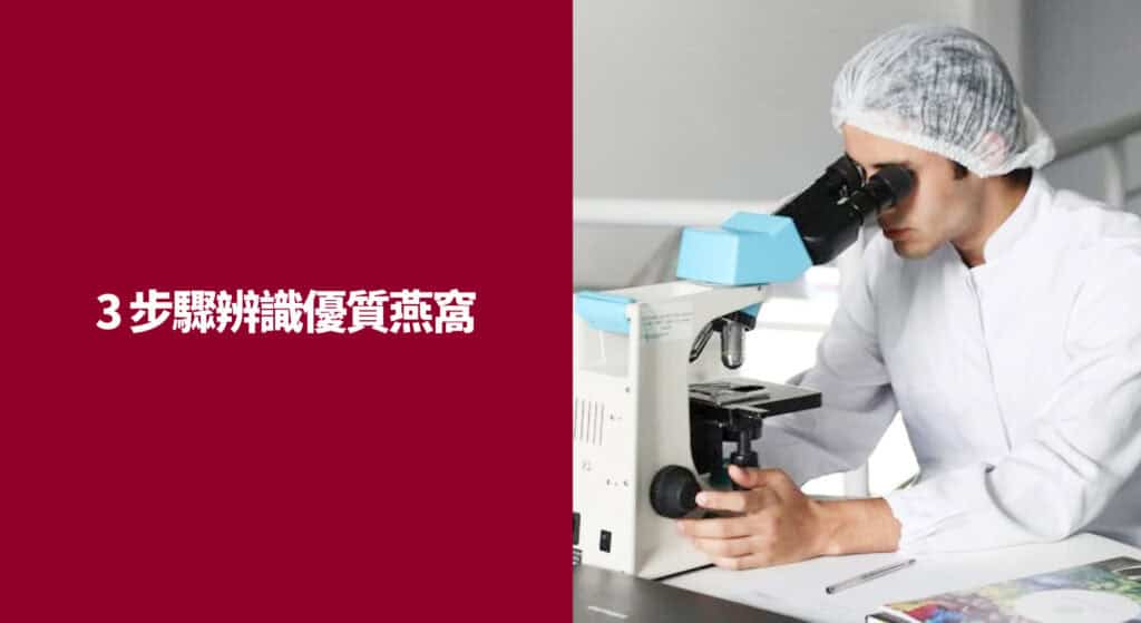 3 步驟辨識優質燕窩