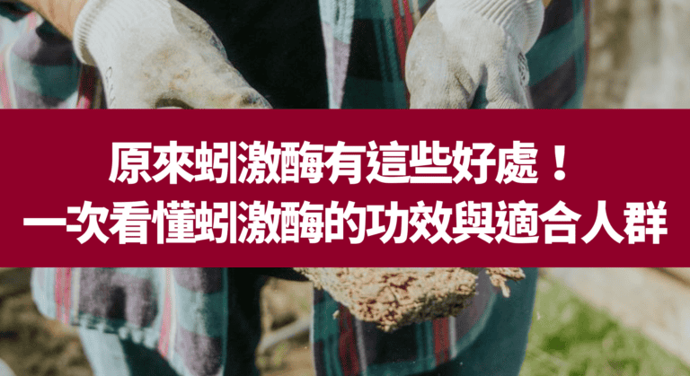 原來蚓激酶有這些好處！一次看懂蚓激酶的功效與適合人群